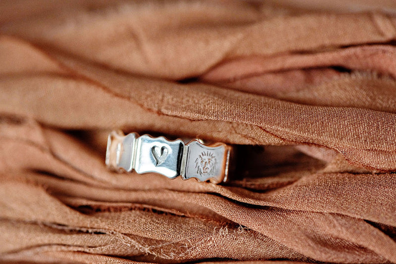Mantra Ring in Sterling Silver