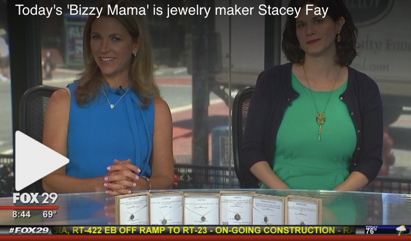 Stacey Fay Designs featured on "Bizzy Mama" Segment on TV!