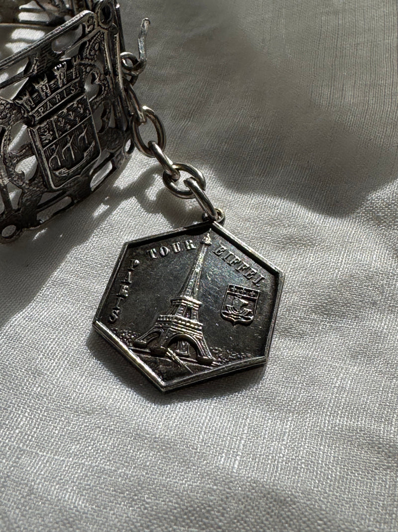 Antique Paris Tour Eiffel Souvenir Bracelet