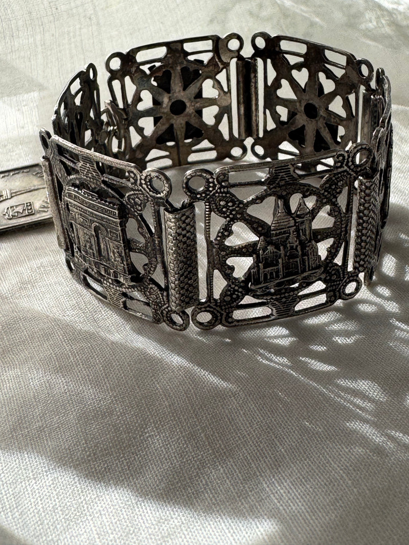 Antique Paris Tour Eiffel Souvenir Bracelet