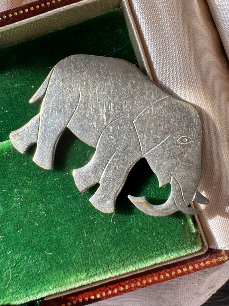 Animal Themed Vintage Pins - Dog, Bluebirds, Lion, Elephants