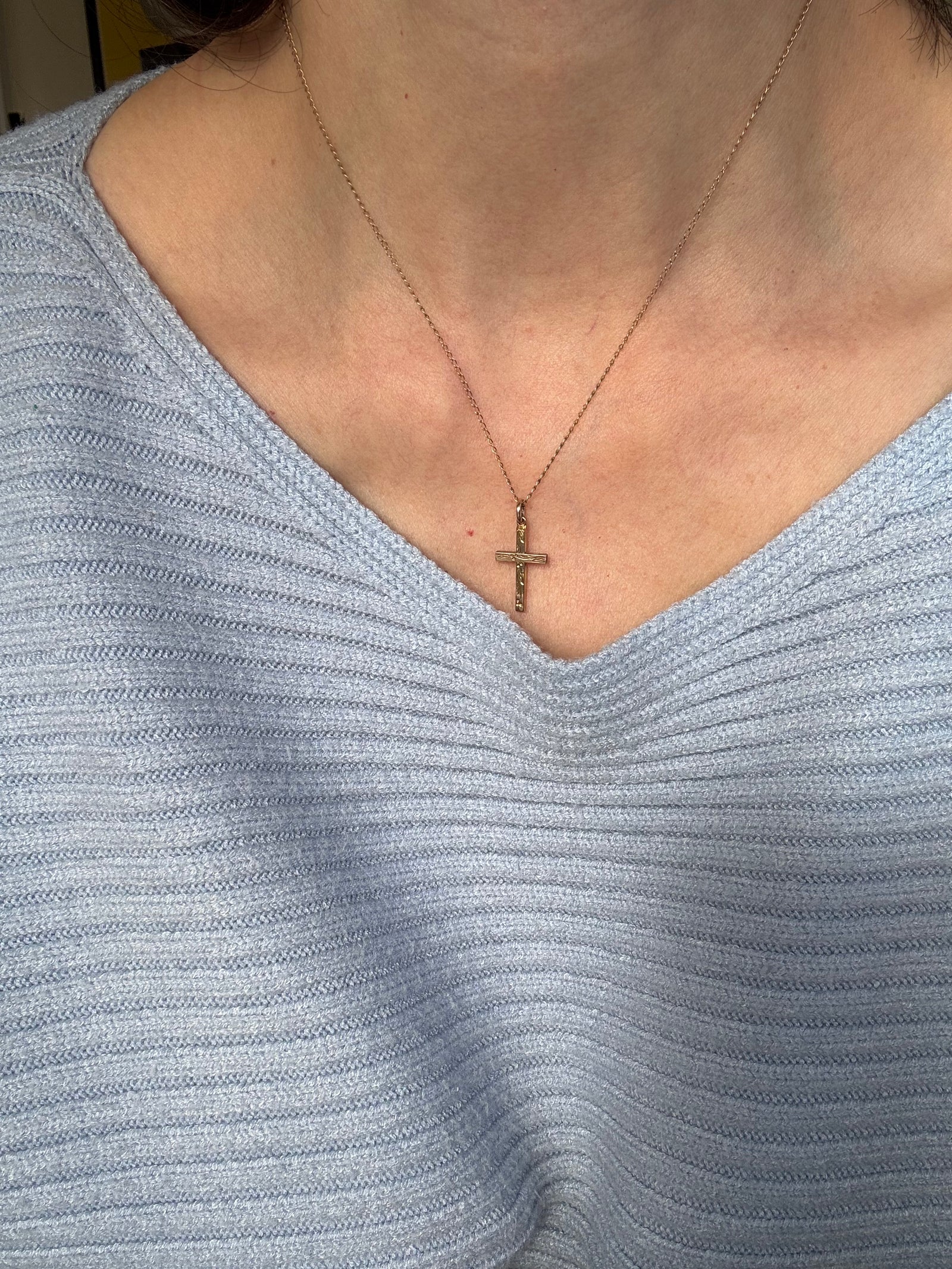 Vintage Cross Gold Filled Necklace – Stacey Fay Designs