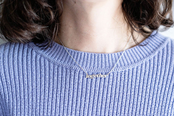 Retro Nameplate Necklace