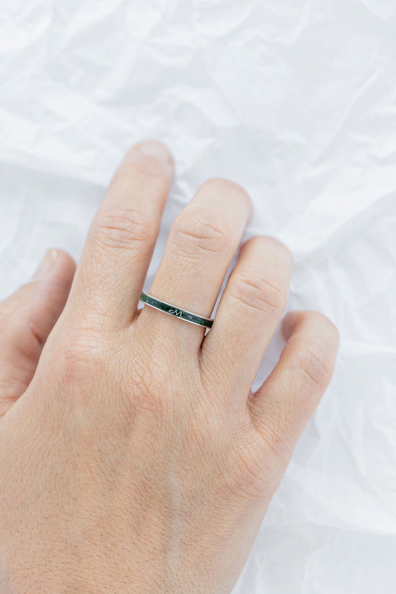 Ombré Enamel Cremation Ring