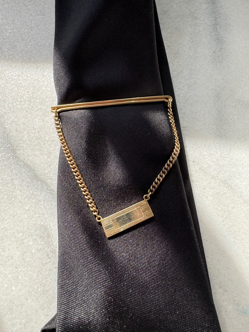 Vintage Engraveable Gold Filled Tie Bar