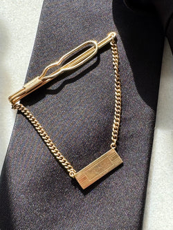 Vintage Engraveable Gold Filled Tie Bar