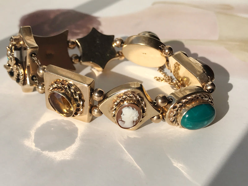 Vintage slide bracelet hotsell