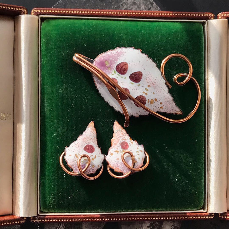 Brooch best sale and earrings