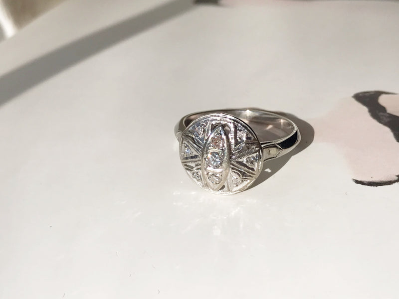 1920's Round Diamond Ring