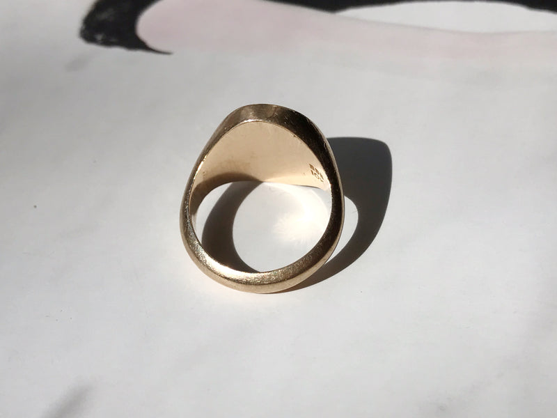 Chestnut Hill College 1960's Gold Signet Ring