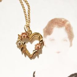 Vintage Gold Heart Charm