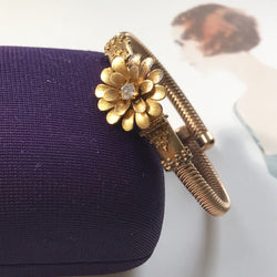 Victorian Gold Filled Flower Bracelet