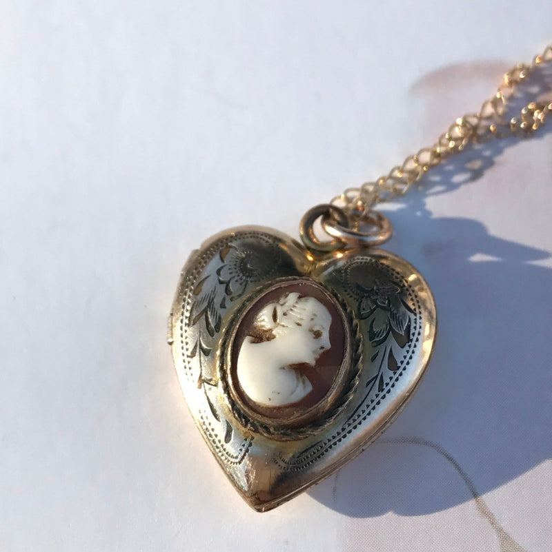 Vintage Heart Shaped Cameo Locket – Stacey Fay Designs