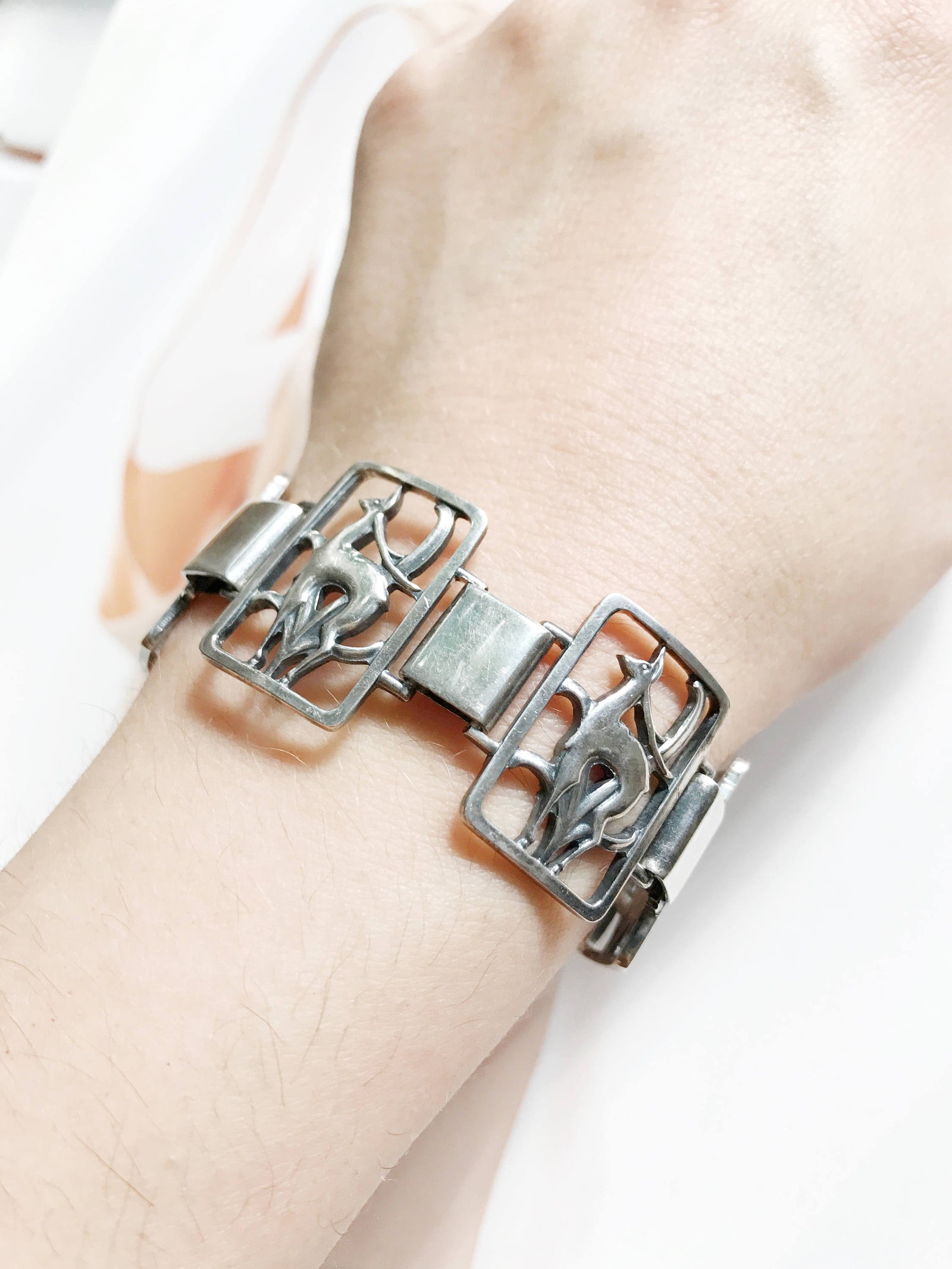 Mid-century Danish Deer Panel Bracelet – Stacey Fay Designs