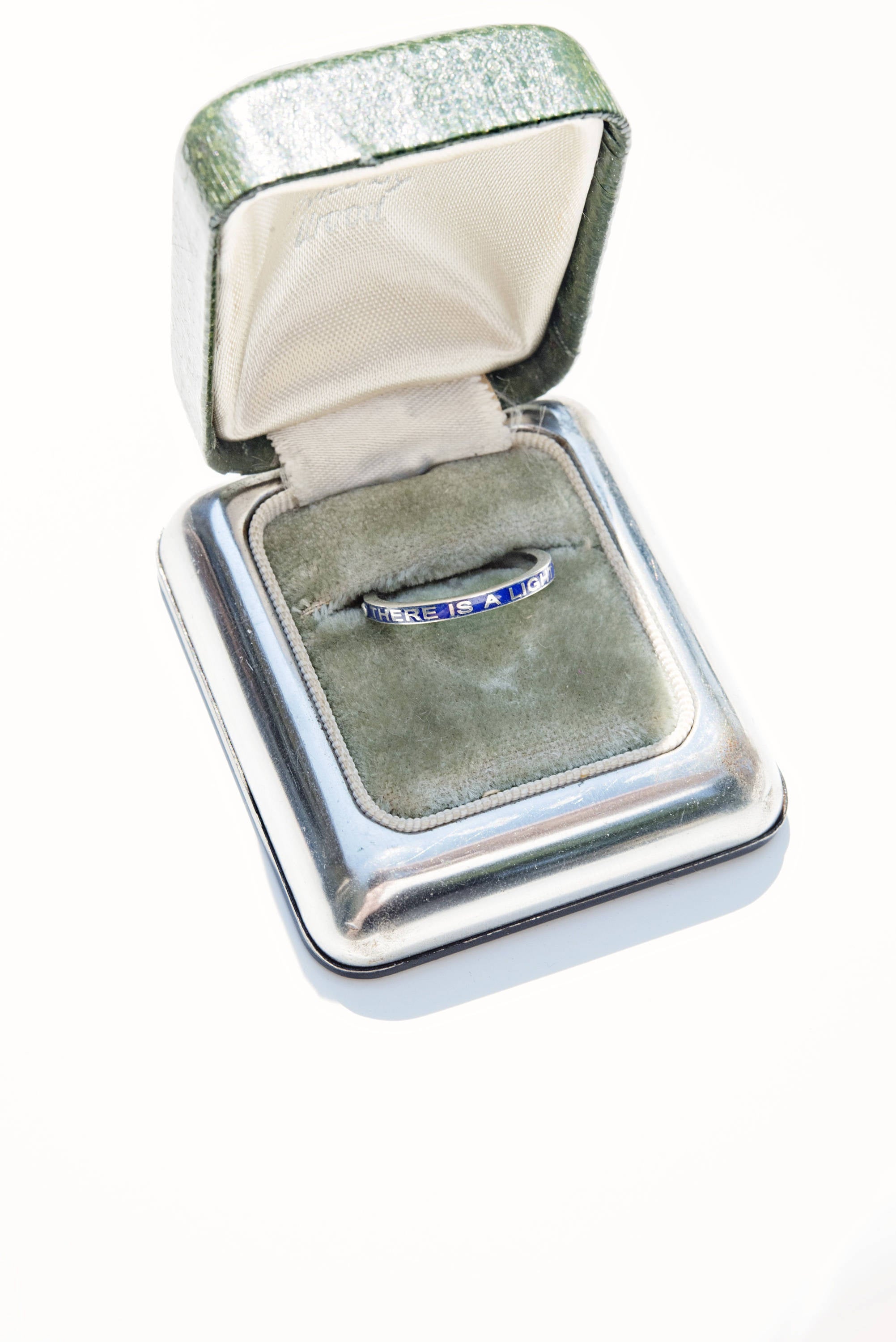 Silver Enamel Mourning Ring Stacey Fay Designs