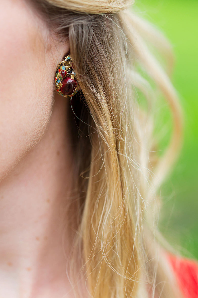 costume jewelry clip on earrings Art Deco Rhinestones Silver Tone | eBay